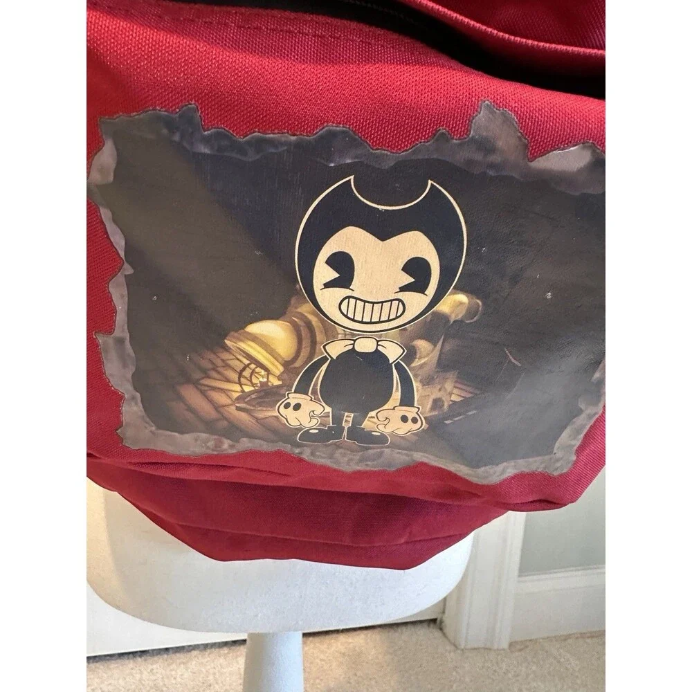 Hot Topic Bendy and The Ink Machine Red Graphic 15” Laptop Backpack